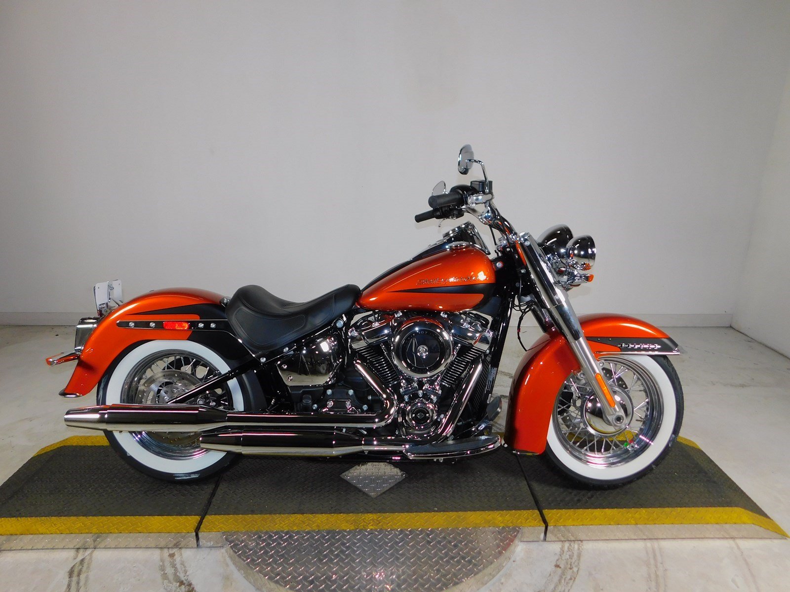 new bright harley davidson motorcycle